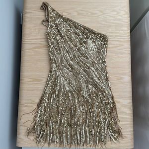 Sherri Hill Sequined Mini Dress